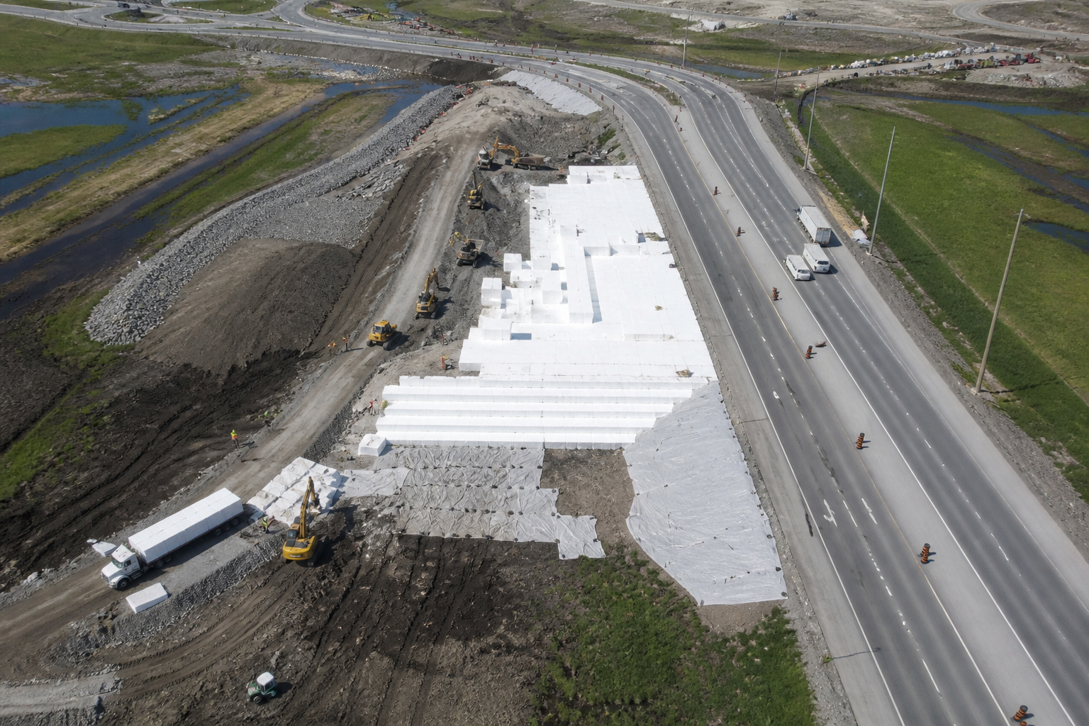 Geofoam Department of Transportation Infrastructure installation