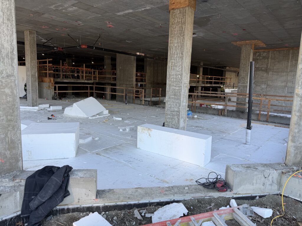 Geofoam Built up Slab installation