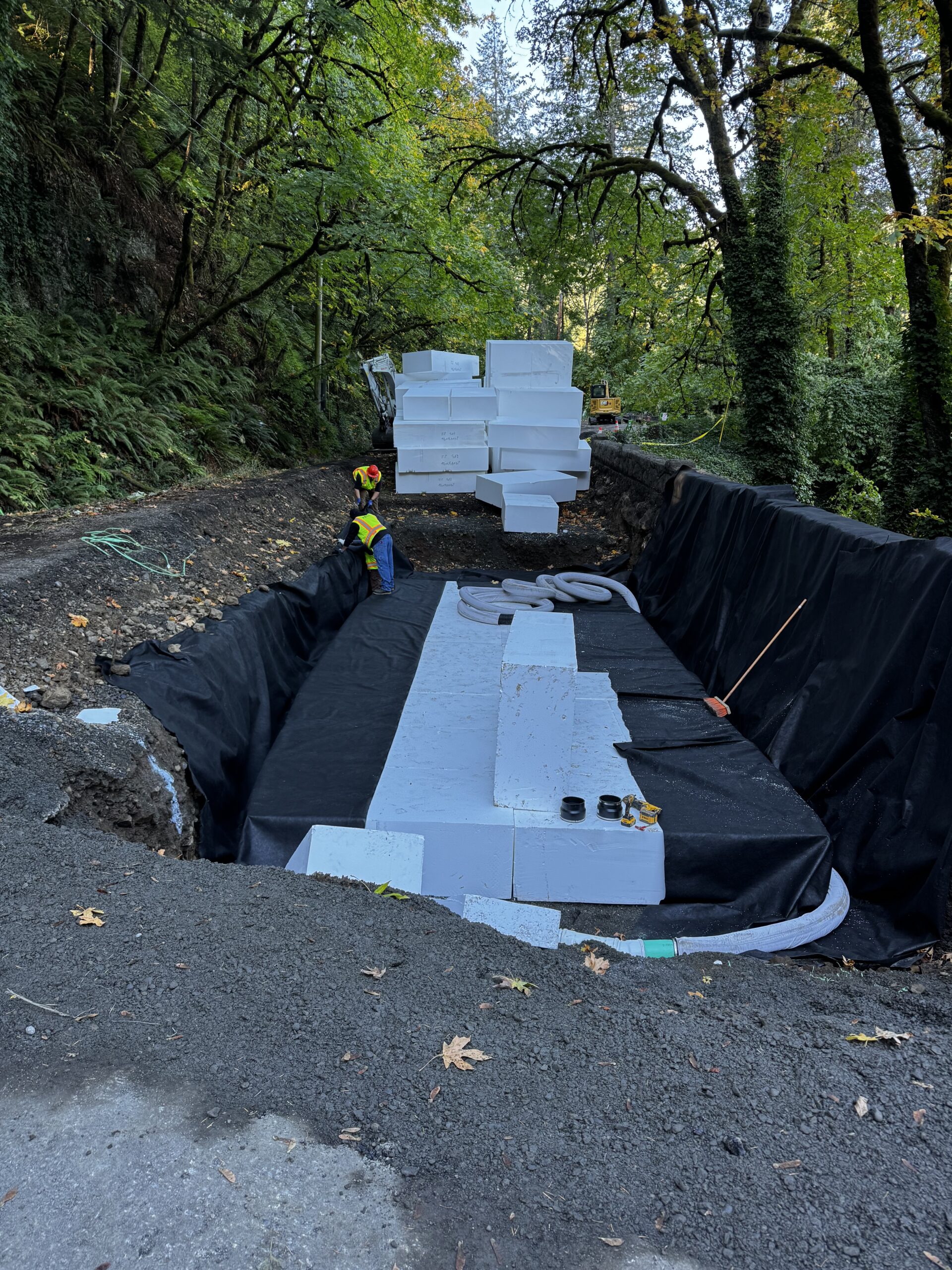 Geofoam Emergency Roadway Picture