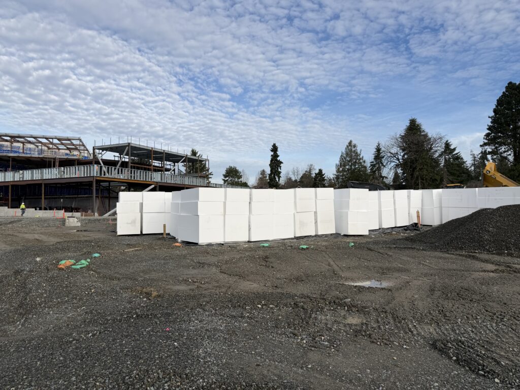 Geofoam Stacked for installation