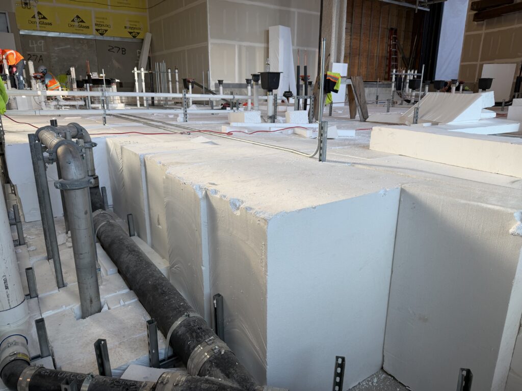 Geofoam Around Utilities installation