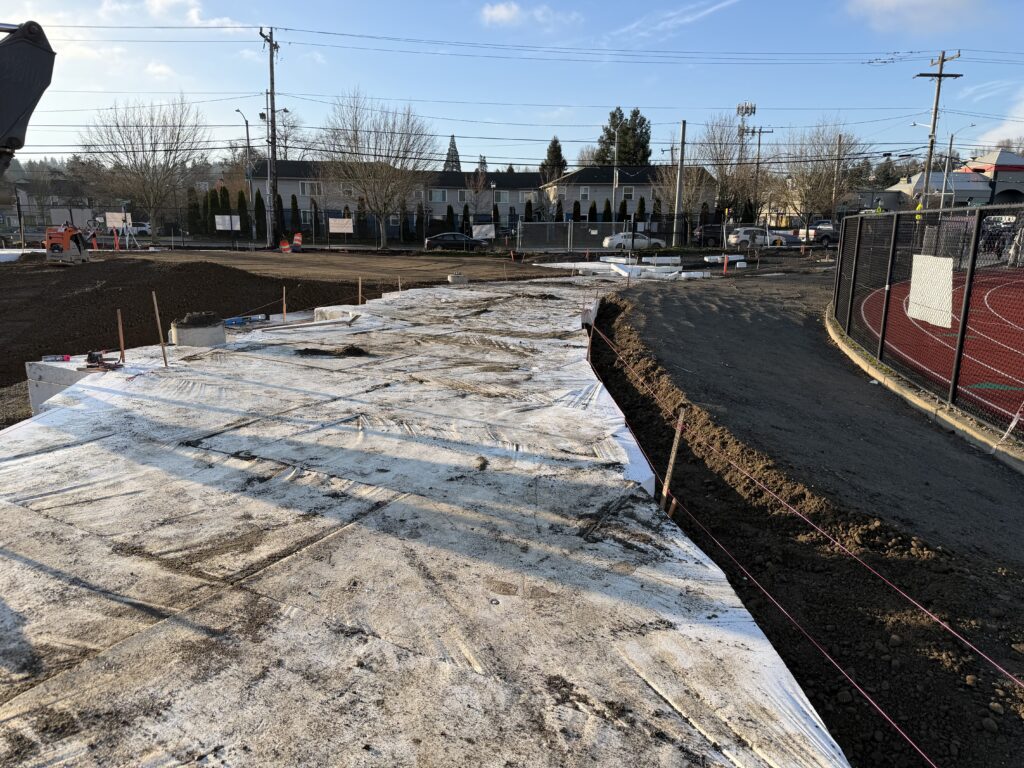 Geofoam Structural Roadway installation