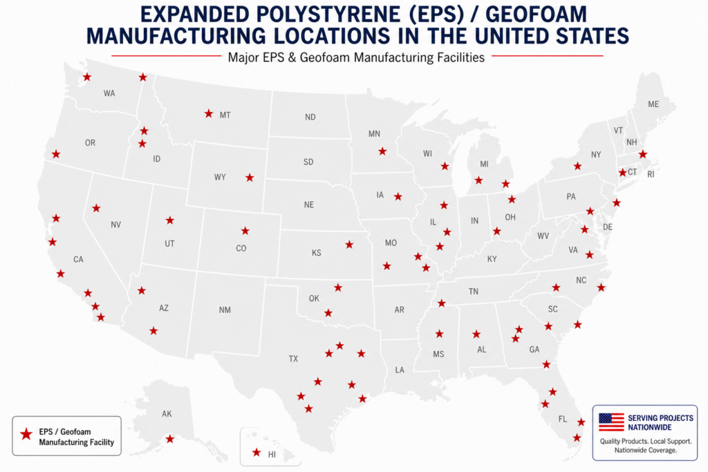 American Geofoam Manufacturing Locations